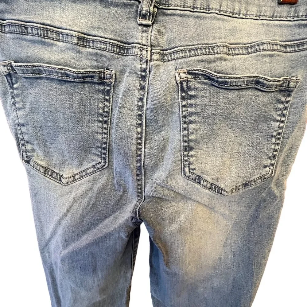 Celebrity Pink Junior Jeans Stretch Low Rise Distressed Sz 7 Waist 26 Length 28 - Picture 4 of 8